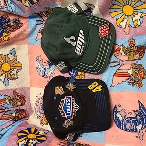 NASCAR hat bundle - vintage pins